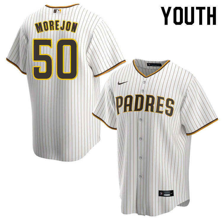 Nike Youth #50 Adrian Morejon San Diego Padres Baseball Jersey Sale-White
